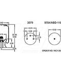 Dayton Parts 352-5429 Air Spring - Rolling Lobe