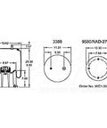Dayton Parts 352-5503 Air Spring - Rolling Lobe