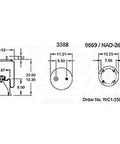 Dayton Parts 352-5508 Air Spring - Rolling Lobe