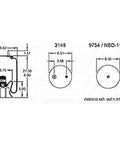 Dayton Parts 352-5702 Air Spring - Rolling Lobe
