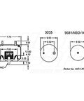 Dayton Parts 352-5770 Air Spring - Rolling Lobe