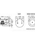 Dayton Parts 352-8617 Air Spring - Rolling Lobe