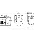 Dayton Parts 352-8723 Air Spring - Rolling Lobe