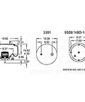 Dayton Parts 352-8738 Air Spring - Rolling Lobe