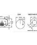Dayton Parts 352-8740 Air Spring - Rolling Lobe