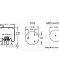 Dayton Parts 352-8746 Air Spring - Rolling Lobe