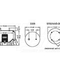 Dayton Parts 352-8760 Air Spring - Rolling Lobe