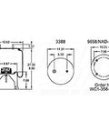 Dayton Parts 352-8792 Air Spring - Rolling Lobe