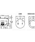 Dayton Parts 352-8793 Air Spring - Rolling Lobe
