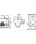 Dayton Parts 352-8800 Air Spring - Rolling Lobe