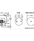 Dayton Parts 352-8803 Air Spring - Rolling Lobe