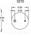Dayton Parts 352-8805 Air Spring - Rolling Lobe