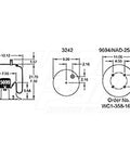 Dayton Parts 352-8944 Air Spring - Rolling Lobe