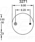 Dayton Parts 352-8971 Air Spring - Rolling Lobe