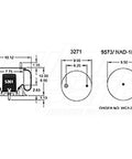 Dayton Parts 352-8972 Air Spring - Rolling Lobe