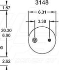 Dayton Parts 352-8977 Air Spring - Rolling Lobe