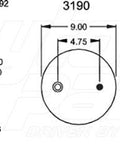 Dayton Parts 352-9017 Air Spring - Rolling Lobe