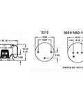 Dayton Parts 352-9031 Air Spring - Rolling Lobe
