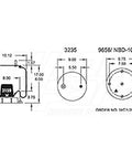 Dayton Parts 352-9070 Air Spring - Rolling Lobe