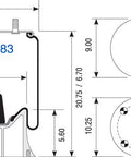Dayton Parts 352-9083 Air Spring - Rolling Lobe