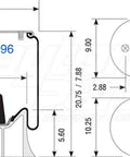 Dayton Parts 352-9096 Air Spring - Rolling Lobe