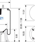 Dayton Parts 352-9121 Air Spring - Rolling Lobe