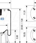 Dayton Parts 352-9149 Air Spring - Rolling Lobe