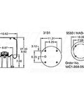 Dayton Parts 352-9156 Air Spring - Rolling Lobe