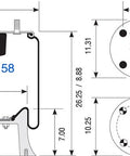 Dayton Parts 352-9158 Air Spring - Rolling Lobe