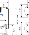 Dayton Parts 352-9177 Air Spring - Rolling Lobe
