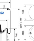 Dayton Parts 352-9192 Air Spring - Rolling Lobe