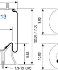 Dayton Parts 352-9213 Air Spring - Rolling Lobe