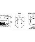Dayton Parts 352-9218 Air Spring - Rolling Lobe