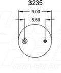 Dayton Parts 352-9302 Air Spring - Rolling Lobe