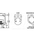 Dayton Parts 352-9320 Air Spring - Rolling Lobe
