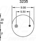 Dayton Parts 352-9334 Air Spring - Rolling Lobe