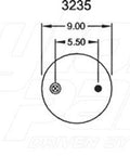 Dayton Parts 352-9342 Air Spring - Rolling Lobe