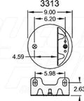 Dayton Parts 352-9373 Air Spring - Rolling Lobe