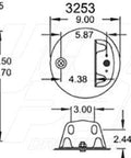 Dayton Parts 352-9473 Air Spring - Rolling Lobe