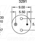 Dayton Parts 352-9565 Air Spring - Rolling Lobe