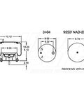 Dayton Parts 352-9634 Air Spring - Rolling Lobe