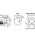Dayton Parts 352-9640 Air Spring - Rolling Lobe