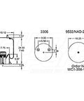 Dayton Parts 352-9646 Air Spring - Rolling Lobe