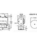 Dayton Parts 352-9648 Air Spring - Rolling Lobe