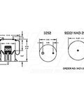 Dayton Parts 352-9697 Air Spring - Rolling Lobe