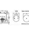 Dayton Parts 352-9921 Air Spring - Rolling Lobe