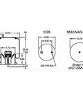 Dayton Parts 352-9935 Air Spring - Rolling Lobe