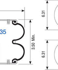 Dayton Parts 354-6935 Suspension - Convoluted Air Spring