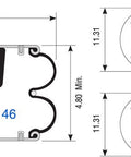 Dayton Parts 354-7146 Suspension - Convoluted Air Spring