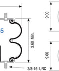 Dayton Parts 354-7555 Suspension - Convoluted Air Spring